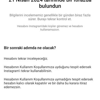 Instagram Haksız Yere Hesabımı Askıya Aldı