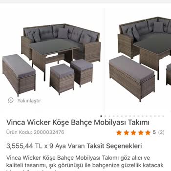 Koçtaş Vinca Wicker Köşe Bahçe Mobilyası Takımı Mağduriyeti!