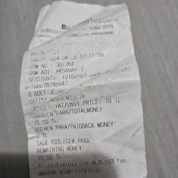 BELBİM (İstanbulkart) Haksız Yere Alınan Para