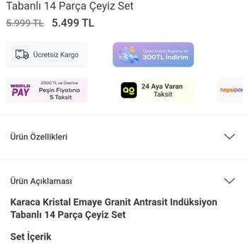 Karaca Züccaciye Karaca'da Gördüğüne İnanma