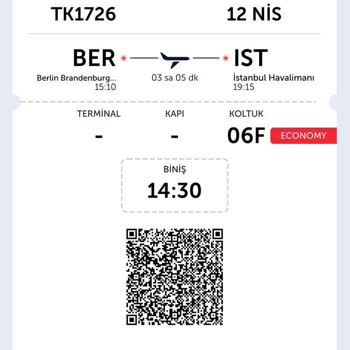 Türk Havayolları Berlin-İstanbul Uçuşu Hk