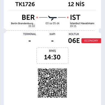 Türk Havayolları Berlin-İstanbul Uçuşu Hk