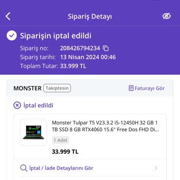 Monster Notebook Düzensiz Satış Fiyat Politikası