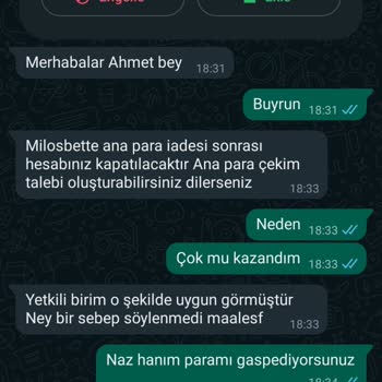 Milosbet Oynama Paranı Vermezler