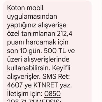 Koton Mağaza Müdürünün Yanlış Bilgi Vermesinden Dolayı Mağdur Oldum