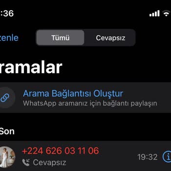 WhatsApp Üzerinden Yabancı Numara Tarafından Aranıyorum