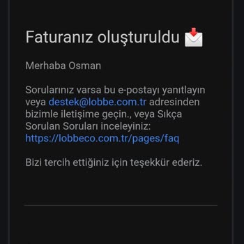 Lobbeco Ürünü Hala Göndermedi!