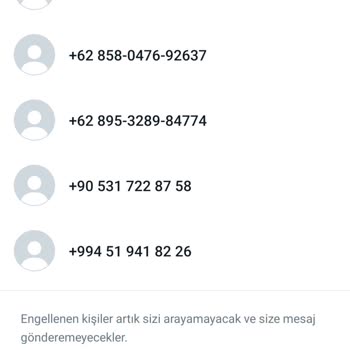 WhatsApp Tanınmayan GSM Numarası