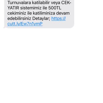 Vodafone Kumar Sitesinden Gelen Mesajlar
