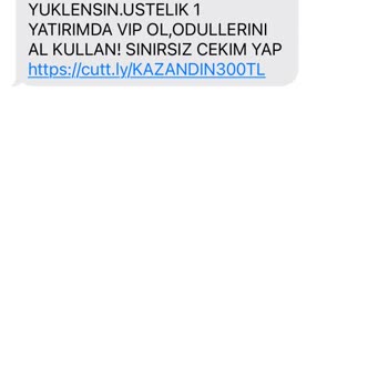 Vodafone Kumar Sitesinden Gelen Mesajlar