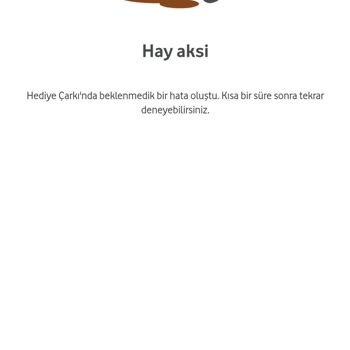 Vodafone Hediye Çarkında Sorun