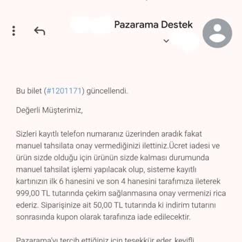 Pazarama Ve Sürat Kargo'ya Karşı Şikayetim"