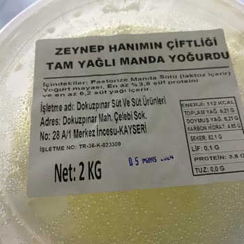 Çemen's Gurme Kıl Çıkan Kaymak Ve Tatsız Yoğurt