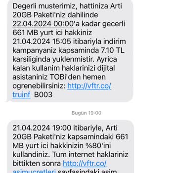 Vodafone Net 3 Günde Biten 20GB: İnternet Paketi Sorunları