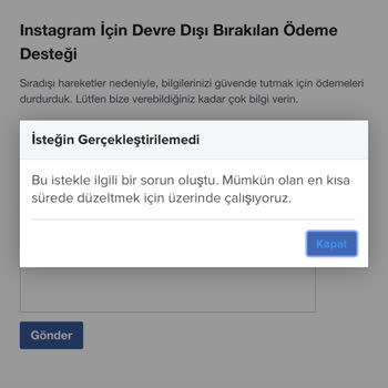Instagram Hesabımda Sıradışı Hareket Sebebi İle Reklam Yayınlayamama