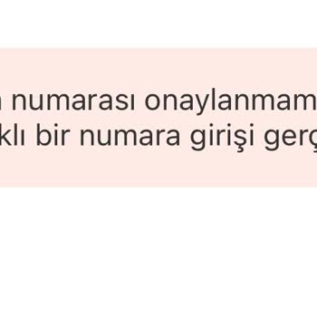 Yemeksepeti Telefon Numaramı Kabul Etmiyor