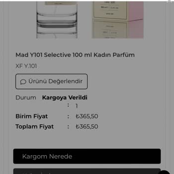 Mad Parfümümü Göndermedi