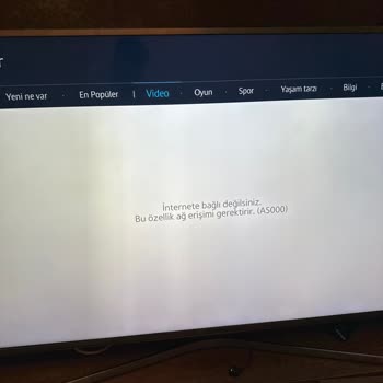 AS000 Hatası Samsung Televizyon