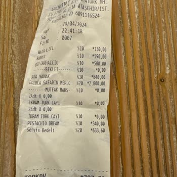 L'Olivetto Restaurant Kusurlu Hizmet Verip Aşırı Fiyat Uygulayan Bir İşletme