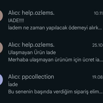 Ozlemscollection Ne Ürünü Yolluyorlar Ne Parayı Geri Veriyorlar!