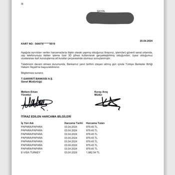 Garanti BBVA Kartımdan Şüpheli İşlemler Ve Güvenlik Açığı