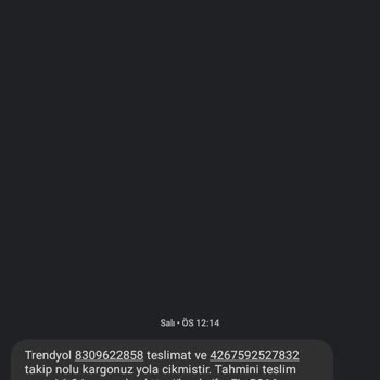 Aras Kargo Çayırova Kargo Şubesi Üzerinden Gönderilen Ürünün Teslimat Sorunu