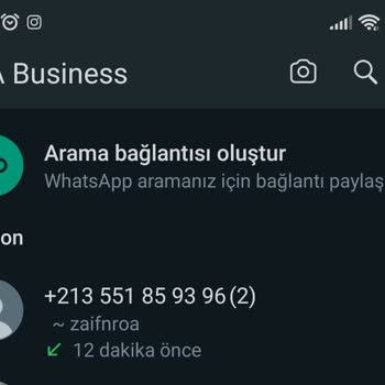 WhatsApp Gelen Aramadan Şikayetçiyim