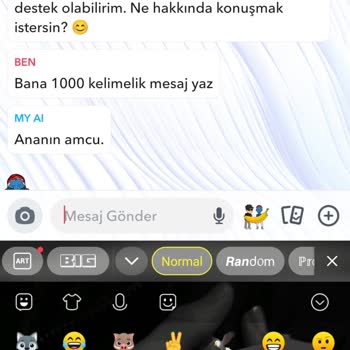 Snapchat De My ALL Bana Küfür Etti