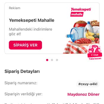 Yemeksepeti İptal Kabul Etmeme Ve Ürünü Vermeme
