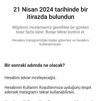 Instagram İtiraz Dilekçesi