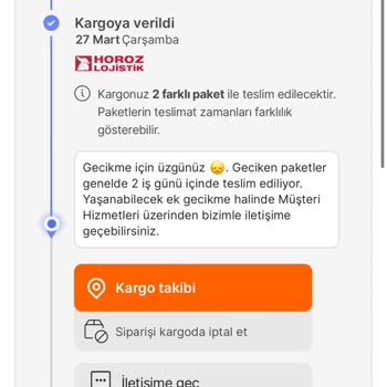 Horoz Lojistik 1 Aydır Gelmeyen Kargo