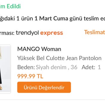 Mango Pantolon 2. Yıkamada Mahvoldu.