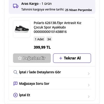 FLO Ayakkabı N11 Ve FLO Sipariş İptal Talebini Kasıtlı Olarak Yapmama