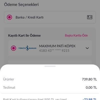 İş Bankası Maximum Mobil Uygulama Pazarama İndirimden Faydalanılmıyor
