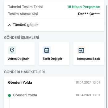 Trendyol Express 1 Haftadır Gelmeyen Kargo