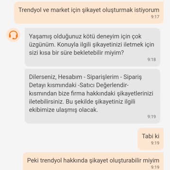 Geciken Teslimat Ve İletişim Sorunu: Trendyol Hızlı Market