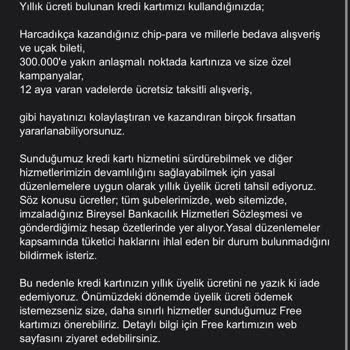 Akbank'ın Aidat Konusundaki Taahhüdünü Yerine Getirmemesi