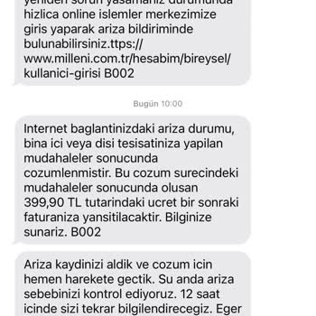 Millenicom Hız Vaadi Ve Teknik Servis Ücreti Hayal Kırıklığı