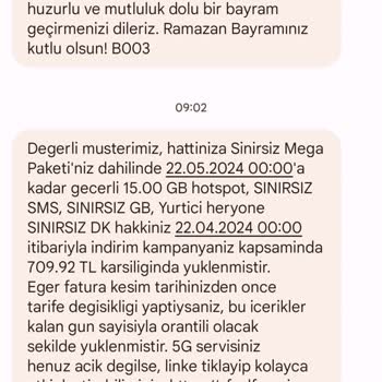 Vodafone Taahhüt Süre Sonlarında Yaşanan Sıkıntılar.