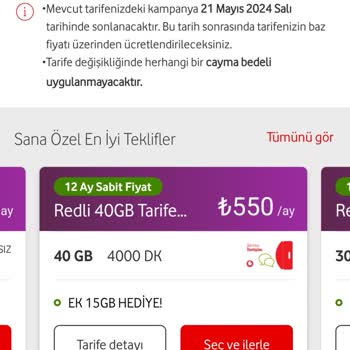 Vodafone Fahiş Fiyat Uygulaması