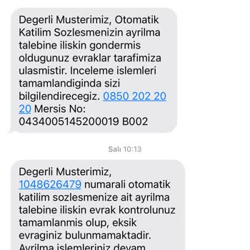 Türkiye Hayat Emeklilik Ayrılamama Sorunu Çözüm Arama.