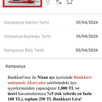 Ziraat Bankası Bankkart Akaryakıt Kampanyası