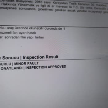 Samandıra Tüvtürk Muayene İstasyonu Karartılmış Camlara Film Var Dedi