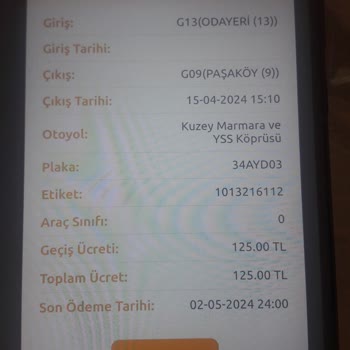 YSS Köprüsü Haksız Geçiş Ücreti Tahsili