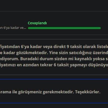 Pazarama Taksit Sorunları Hk.