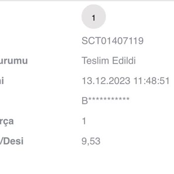 Ebebek Aralık Ayında Ödemesini Yaptığım 2adet Ürün Elime 1 Adet Olarak Geçti.