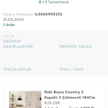Vivense Ürün Teslimi Gecikmesi
