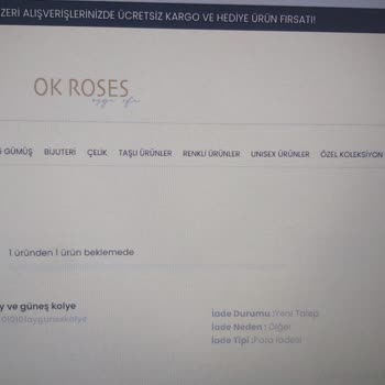 Ok Roses Dan Sipariş Verdiğim Kolye