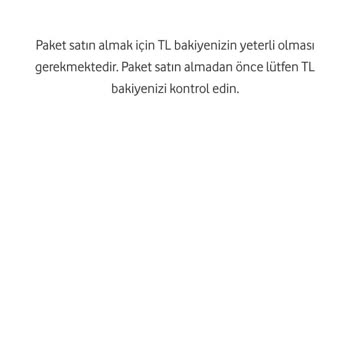 Vodafone Ek Paket Sorunu
