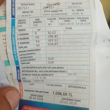 ASAT (Antalya Su İşleri) Yüksek Fatura İtirazı